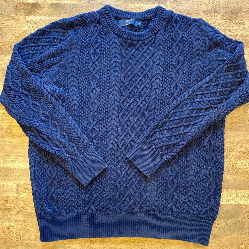 Men’s J. Crew Factory Cable Knit Sweater